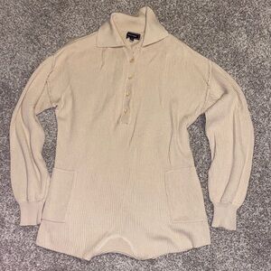 Cream Collared Romper